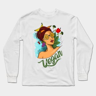 Vegan Girls Long Sleeve T-Shirt